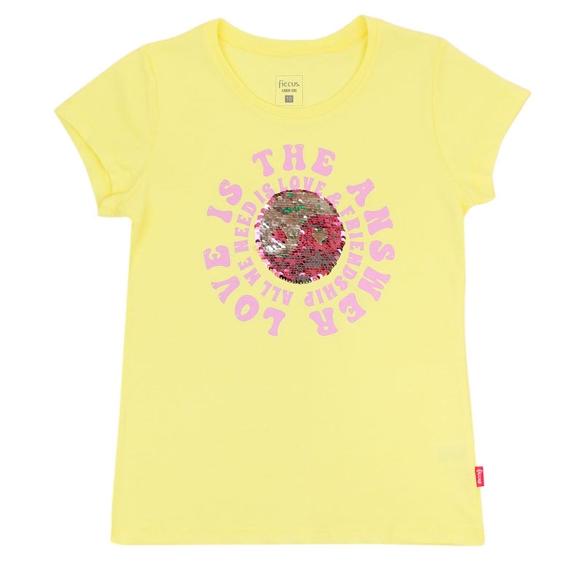 FICCUS - Polera Junior Niña Day To Day Amarillo