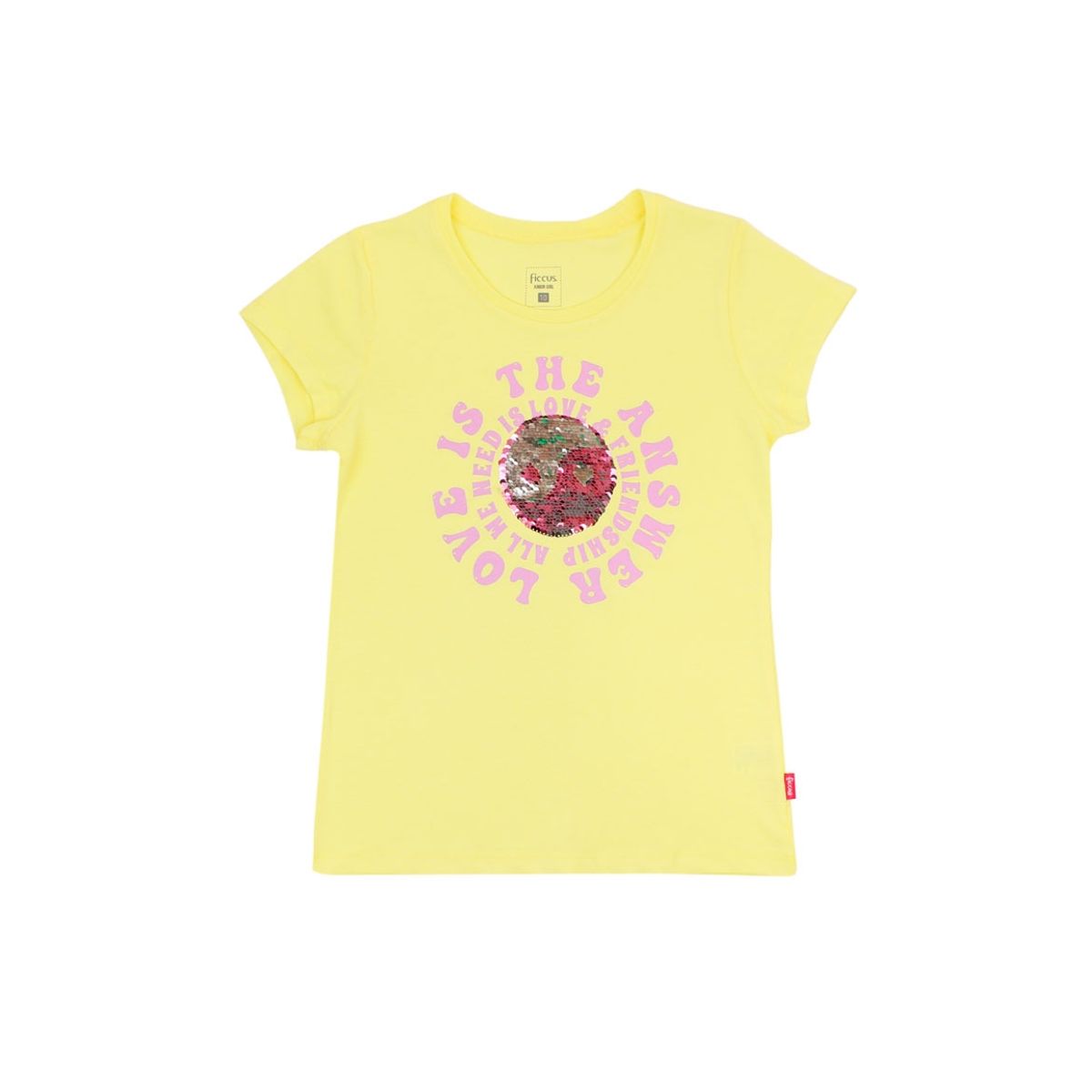 FICCUS - Polera Junior Niña Day To Day Amarillo