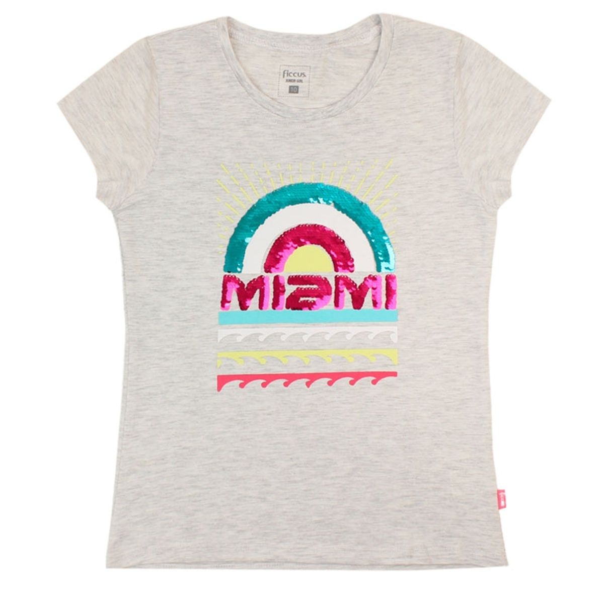 FICCUS - Polera Junior Niña Day To Day Gris