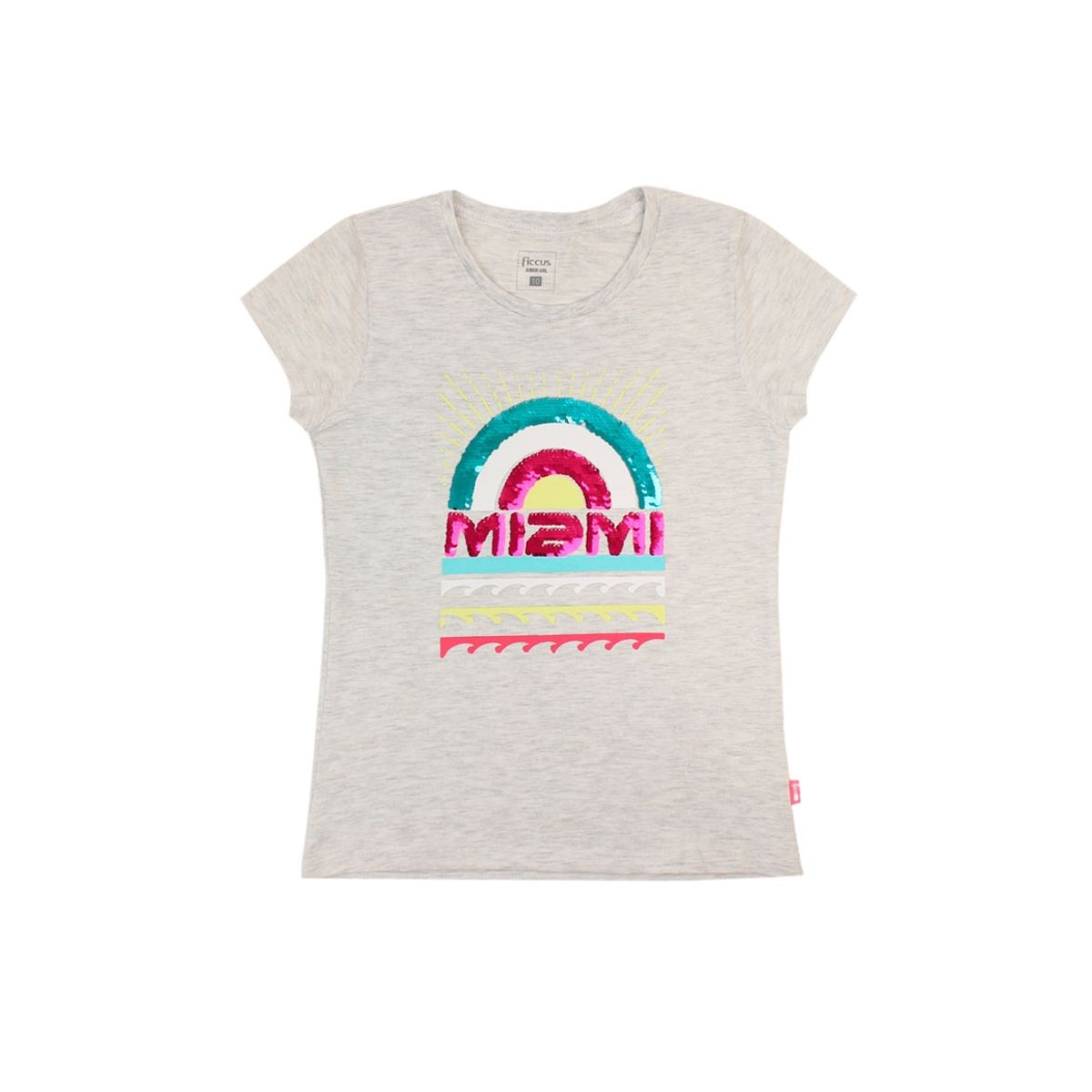 FICCUS - Polera Junior Niña Day To Day Gris
