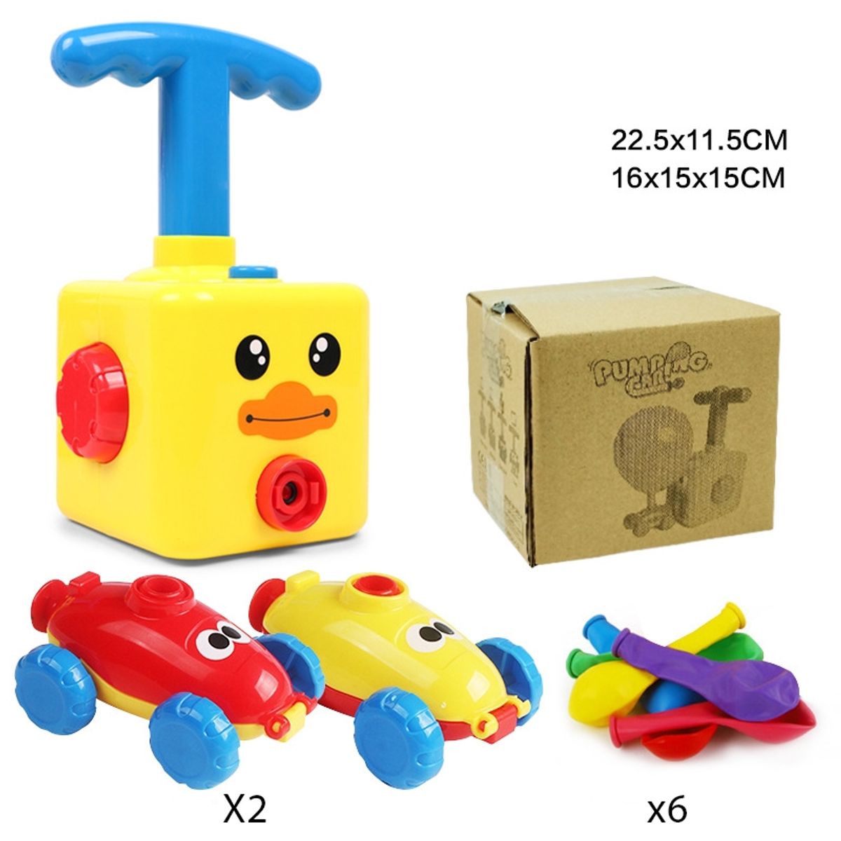 CRUSEC - Juguete Lanzador De Autos con Globo de Aire Divertido