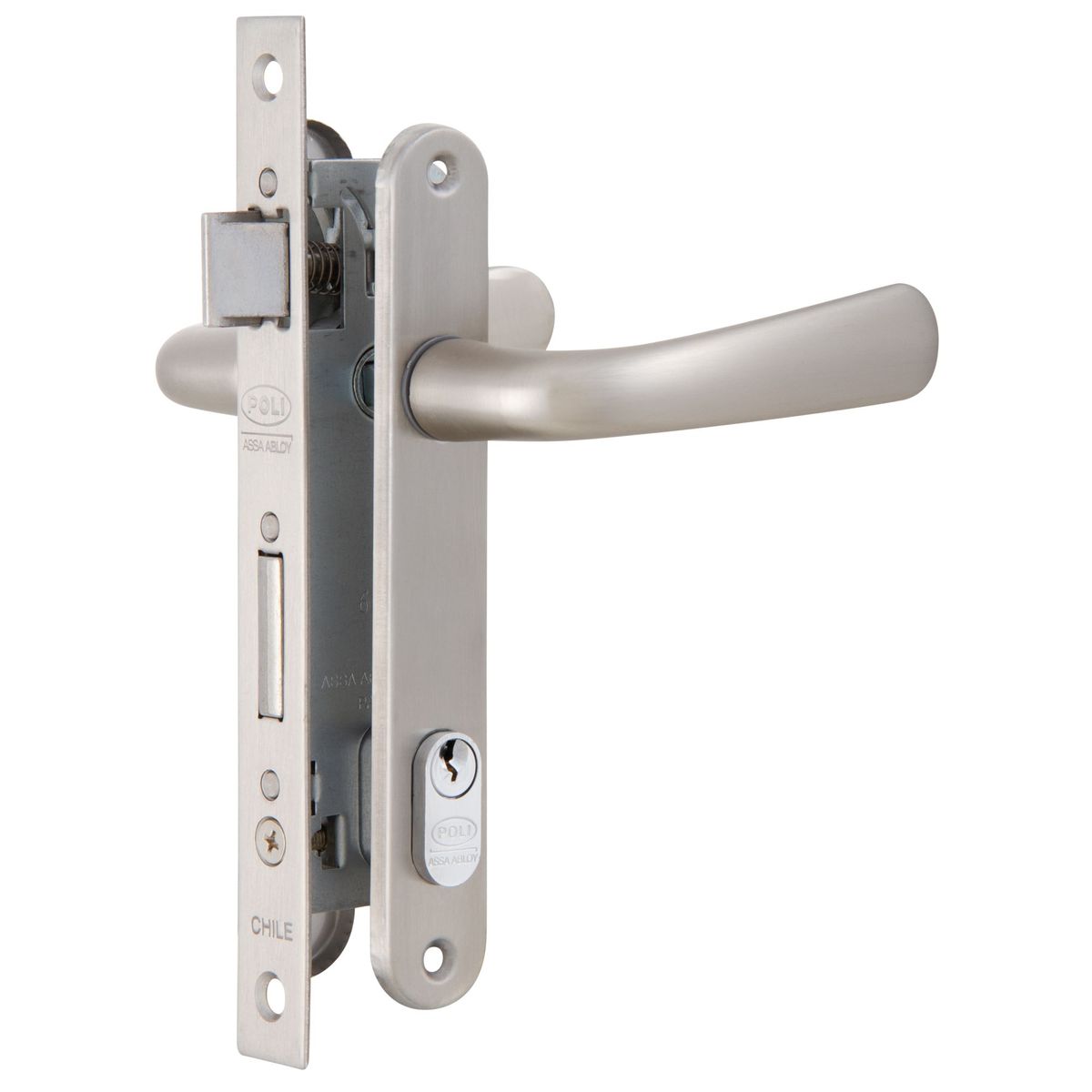 POLI - Cerradura POLI Puerta Abatir Cromado