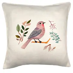TUYO PRINT - Cojín Zorzal Rosa