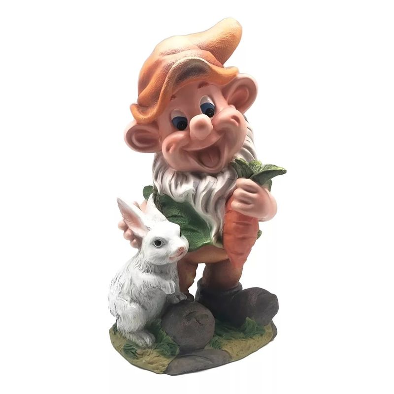 GENERICO - Figura Decorativa Enano Con Conejito - S0138