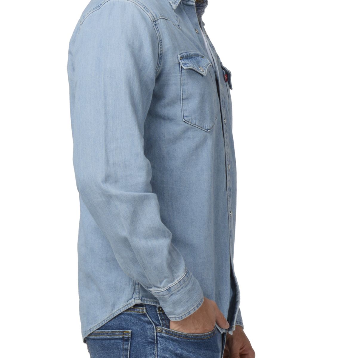 LEVIS - Camisa Hombre Regular Fit Jeans Classic Western Azul Levis
