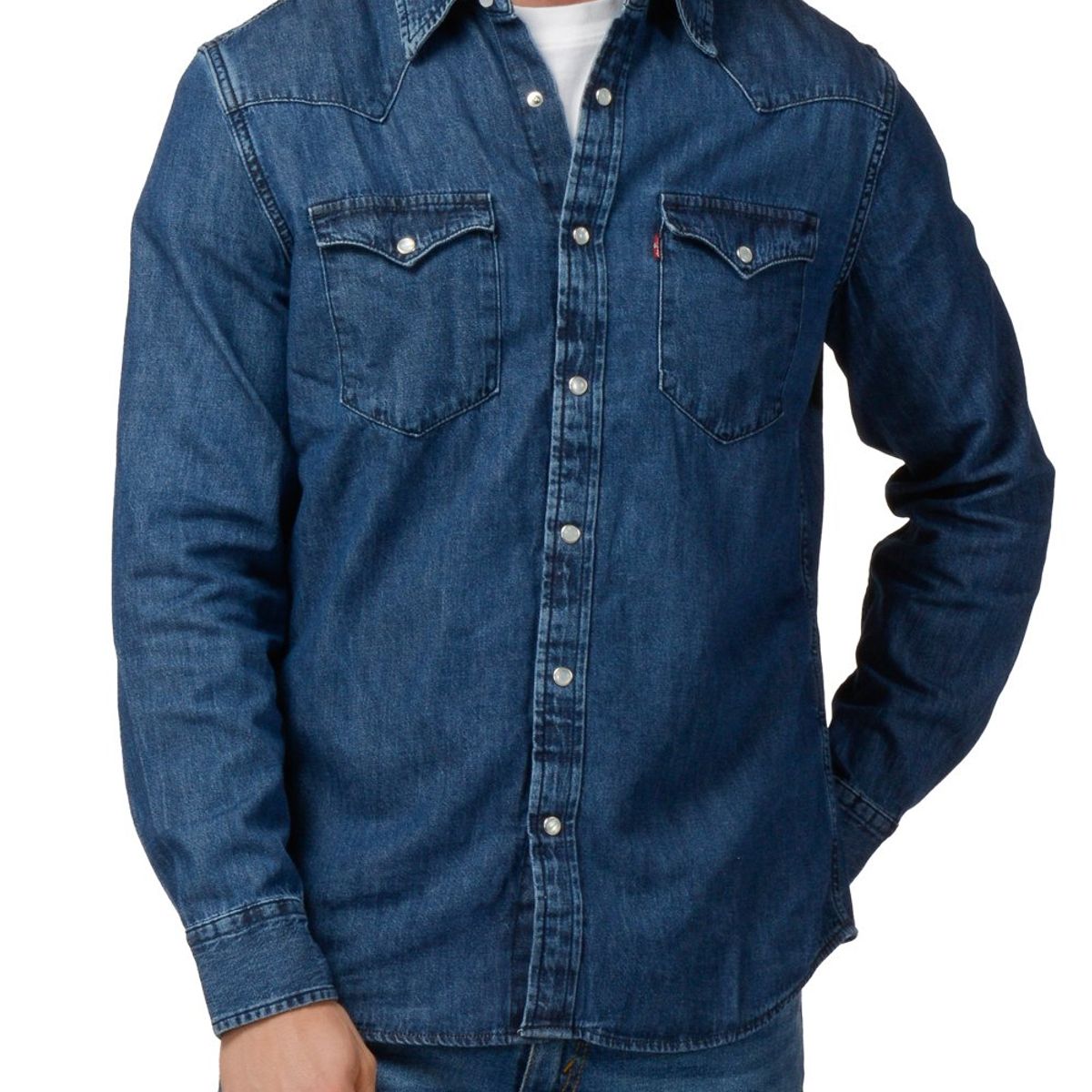LEVIS - Camisa Hombre Regular Classic Western Azul Levis