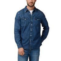 Camisa Hombre Regular Classic Western Azul