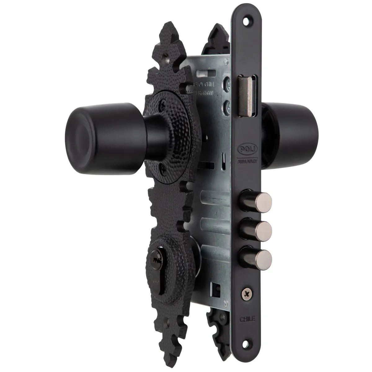 POLI - Cerradura Embutida Urbano Rústica B60 Acceso Fijo