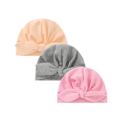 JUMP KIDS - Pack 3 Turbante Unicolor Bebé Niña Surtido