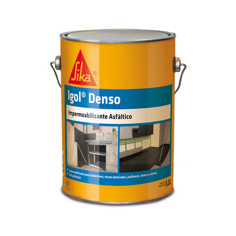 GENERICO - Brocha 2 1/2" Uro + Impermeabilizante Asfalitroico 1 gl Sika