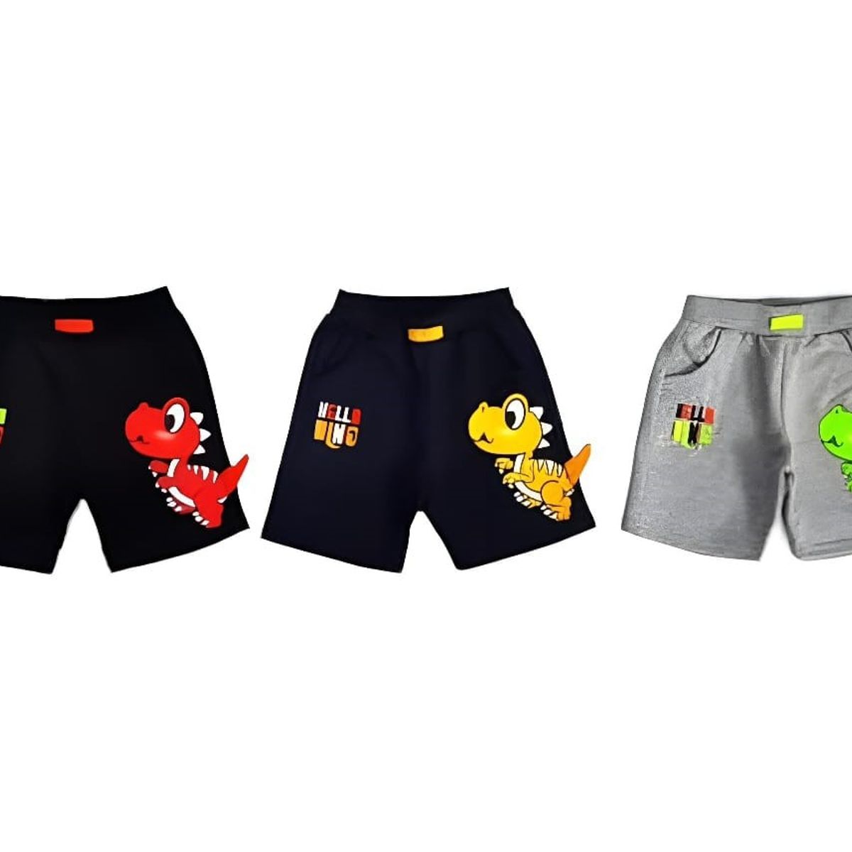 AGW - Pack 3 Short Niño Algodón Con Diseño