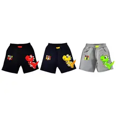 AGW - Pack 3 Short Niño Algodón Con Diseño
