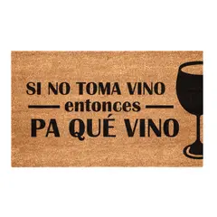 KOKOMAT - Choapino Biodegradable 45cm x75cm Si no toma vino pa que vino