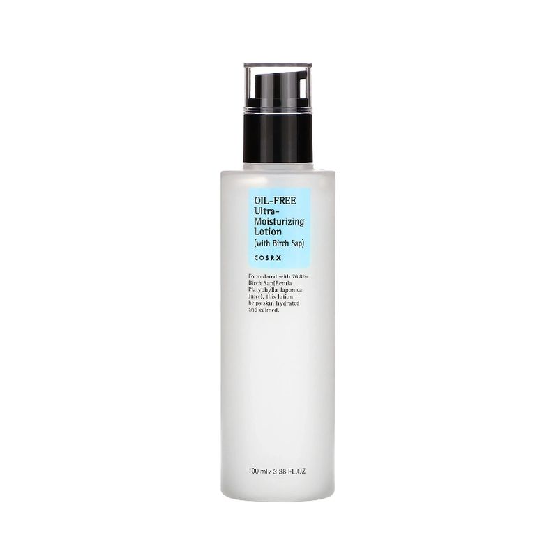 COSRX - Loción Facial Coreana Oil Free Ultra Moisturizing con Savia de Abedul.
