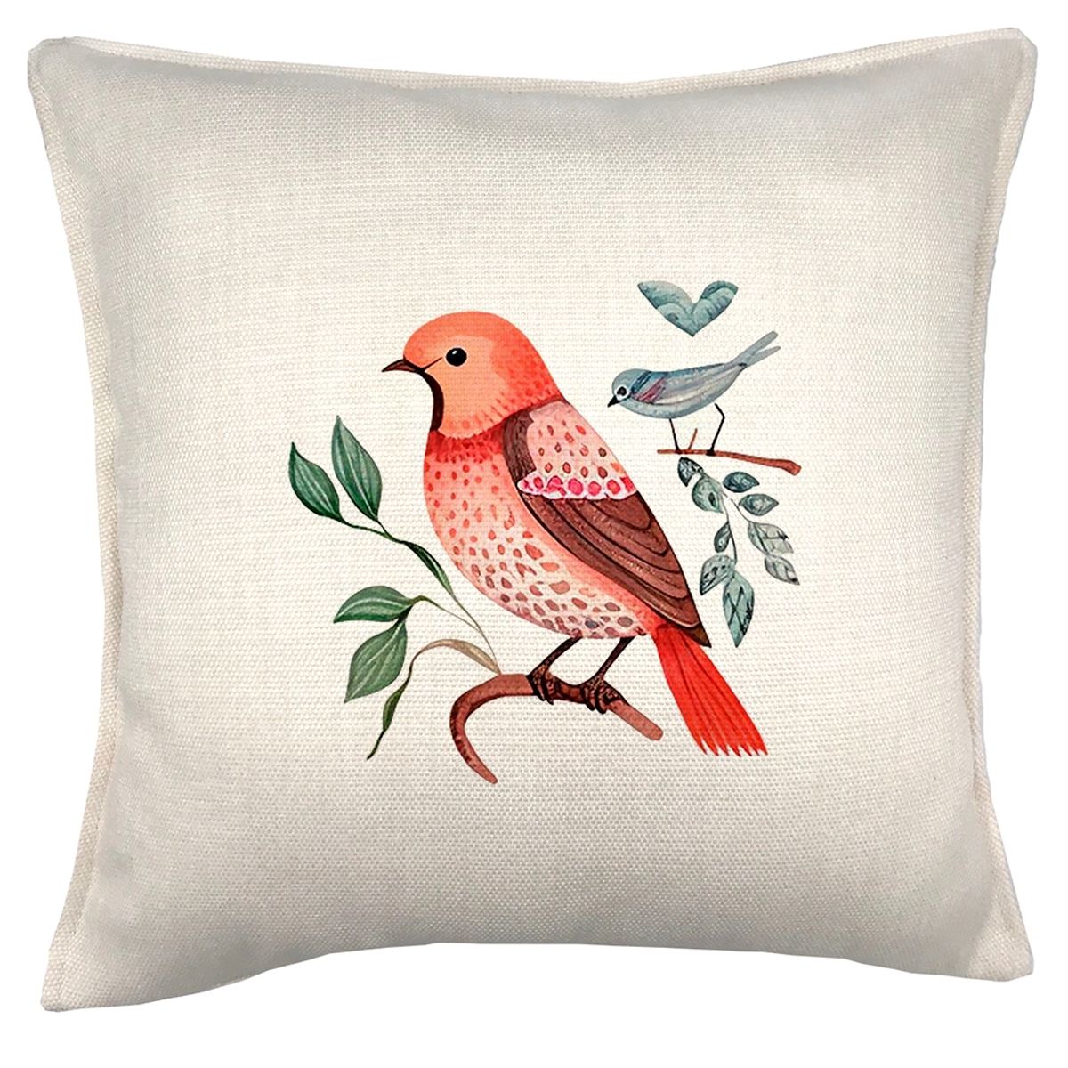 TUYO PRINT - Cojín Tuyo Print Zorzal Rojo