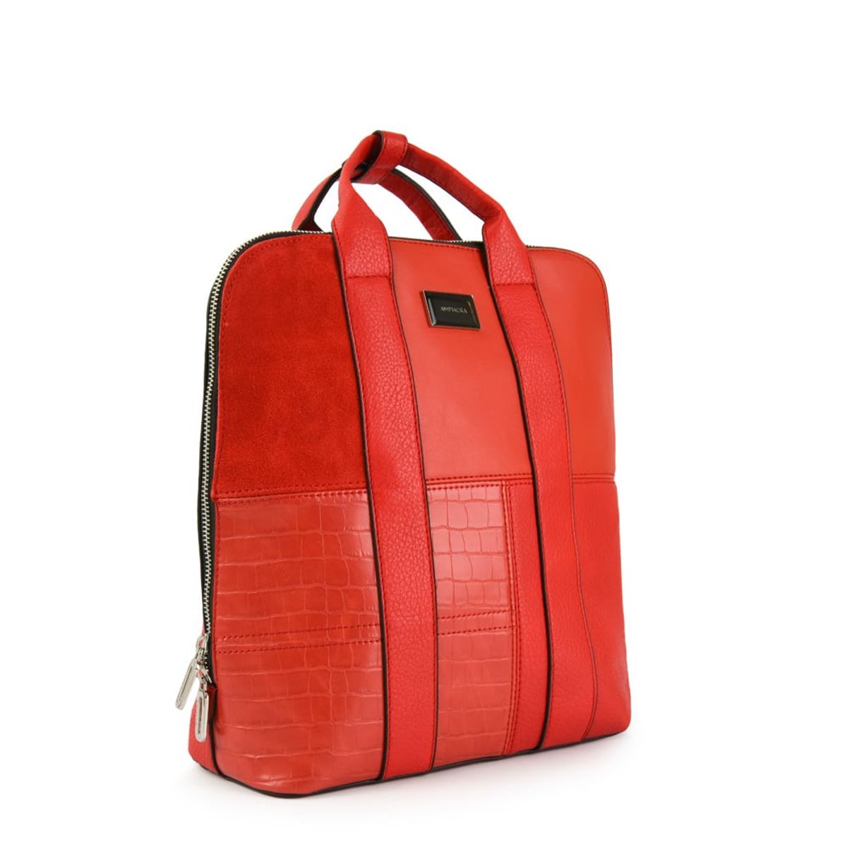 AMPHORA - Mochila renate mediana rojo