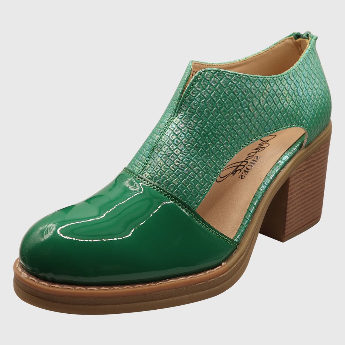 DINASTELLA - Zapato abierto croco Verde