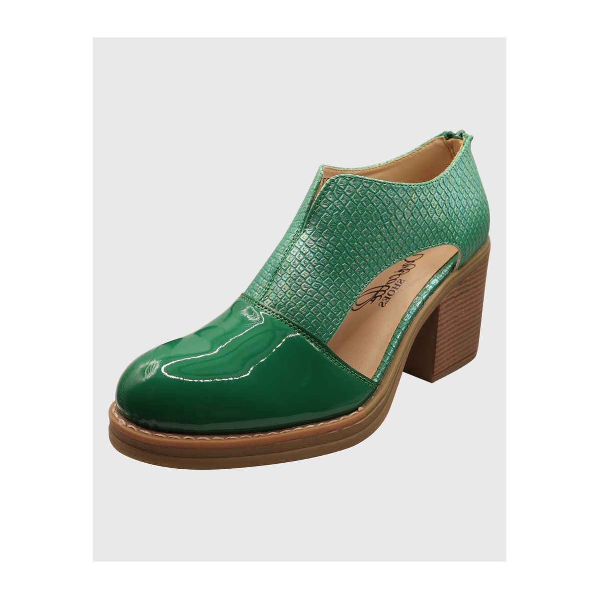 DINASTELLA - Zapato abierto croco Verde