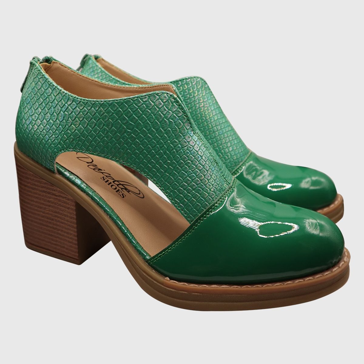 DINASTELLA - Zapato abierto croco Verde