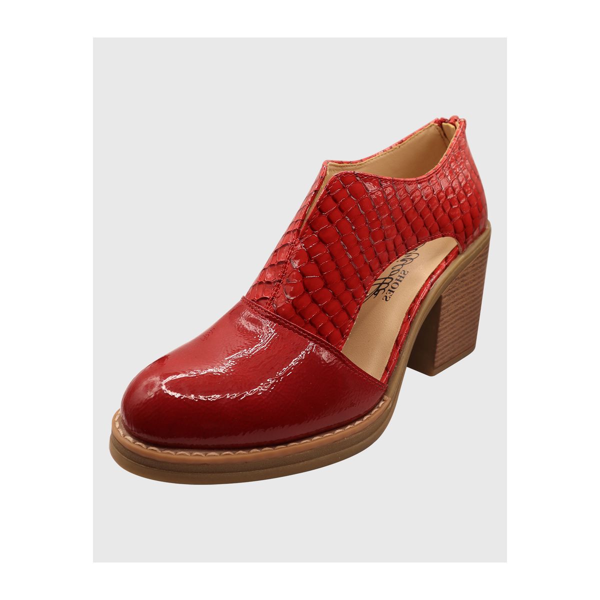 DINASTELLA - Zapato abierto croco Rojo