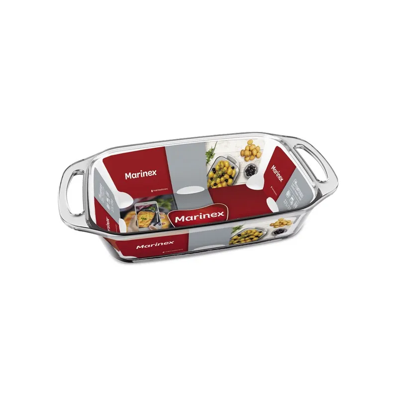 MARINEX - Asadera Rectangular Mediana Con Asas 2,7 Litros Seletta MARINEX