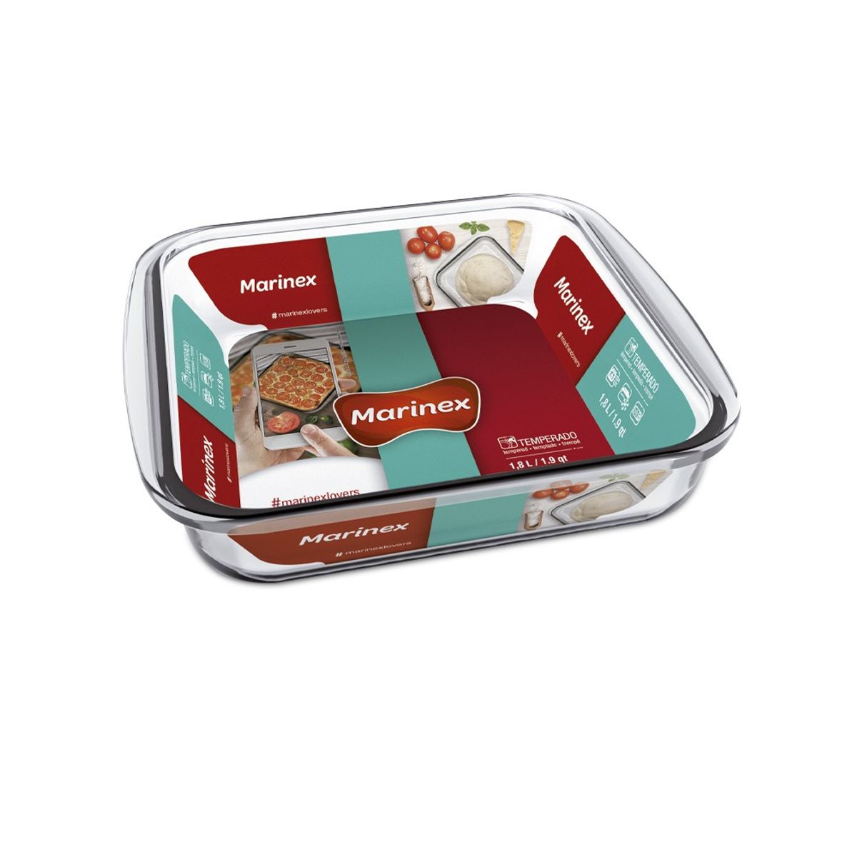 MARINEX - Asadera Cuadrada 1,8 Litros MARINEX
