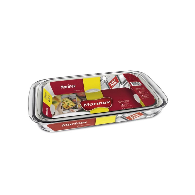 MARINEX - Pack 2 Fuentes Rectangulares Pequeña + Mediana MARINEX
