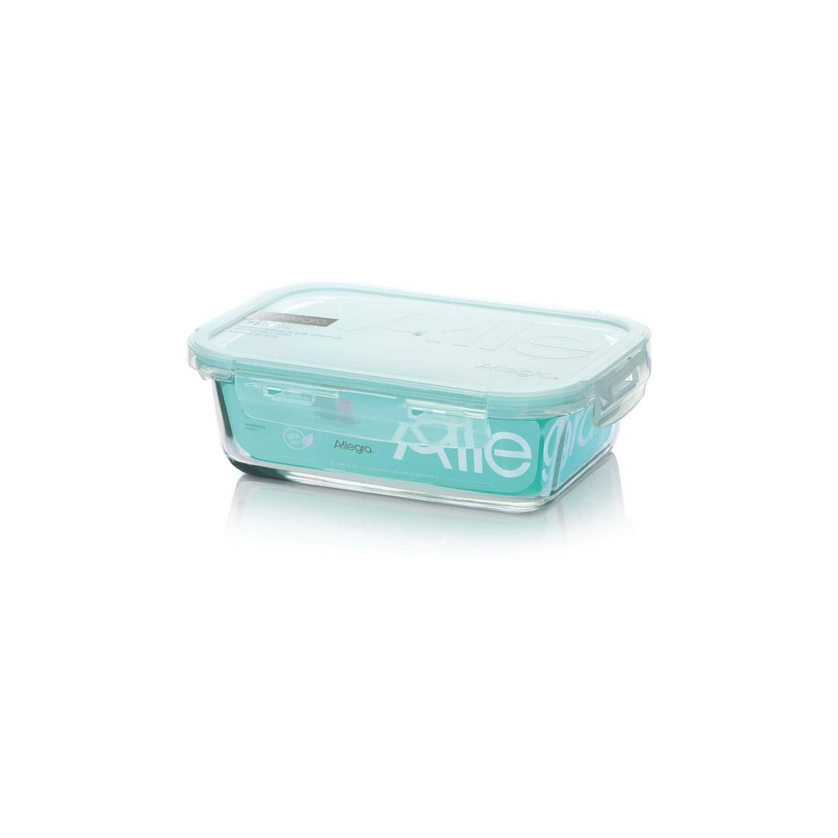 ALLEGRA - Contenedor Hermético De Vidrio Rectangular 590 Ml ALLEGRA
