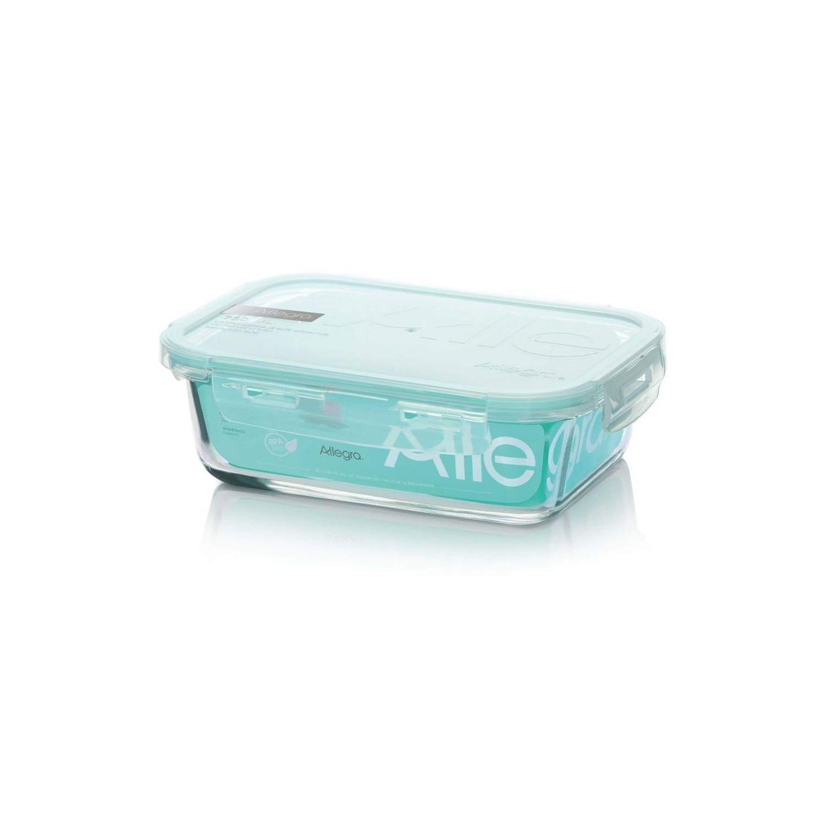 ALLEGRA - Contenedor Hermético De Vidrio Rectangular 750 Ml ALLEGRA
