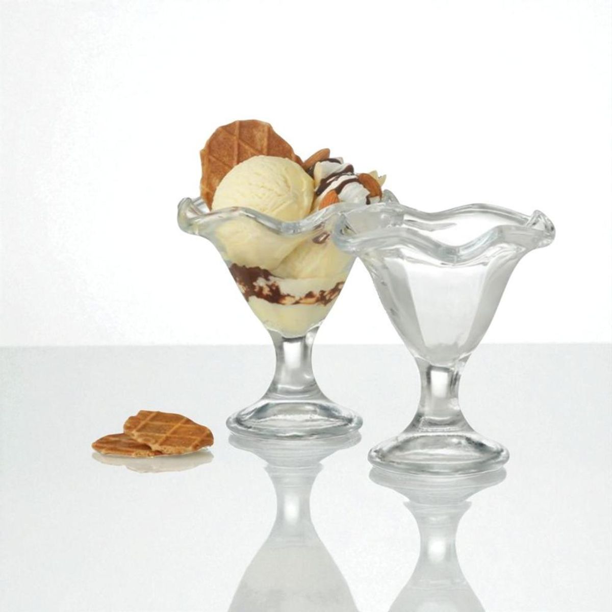 ALLEGRA - Set 4 Copas de Vidrio Postre Helados 240ml Vittoria Allegra