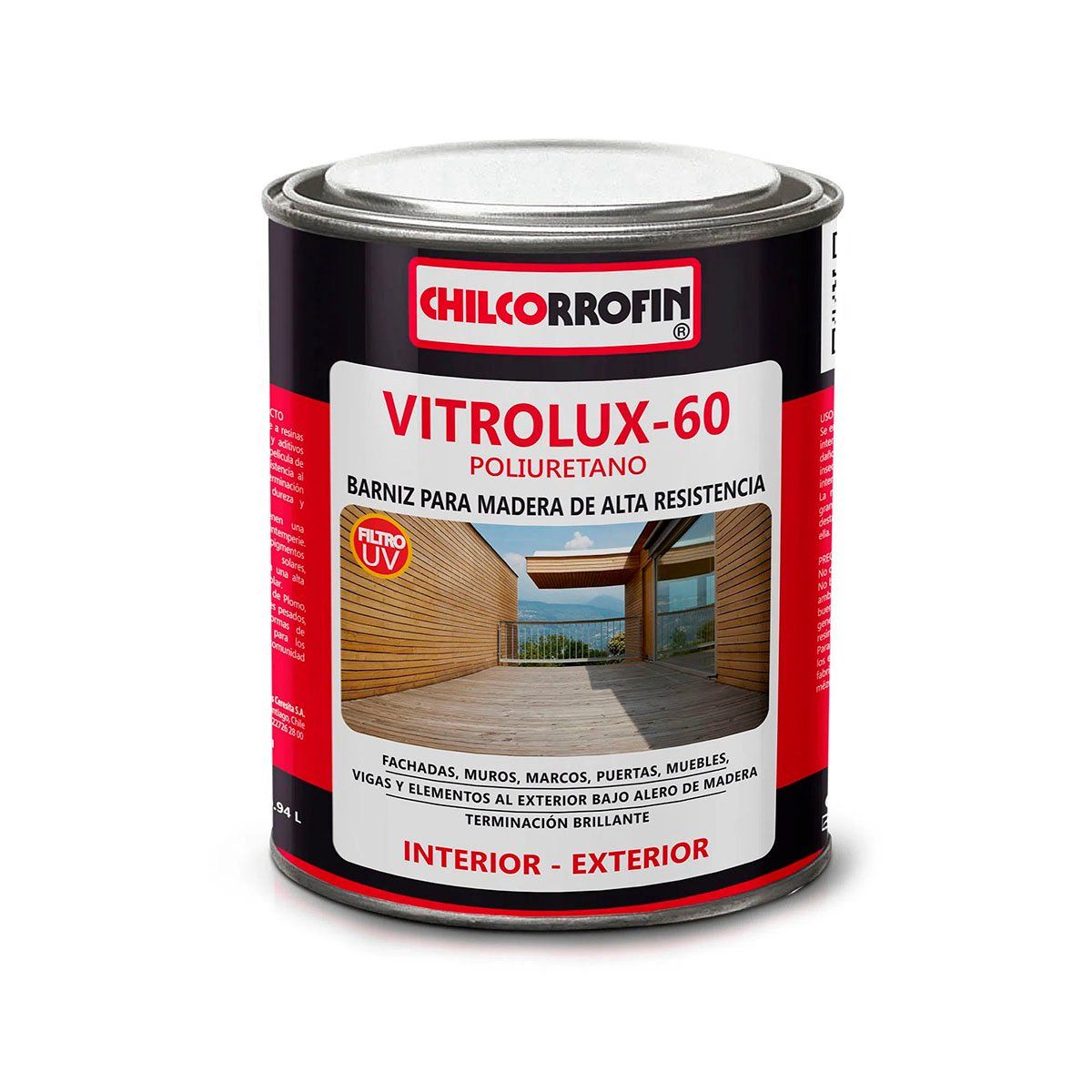 GENERICO - Esmalte Barniz vitrolux 60 1/4gl natural Chilcorrofin