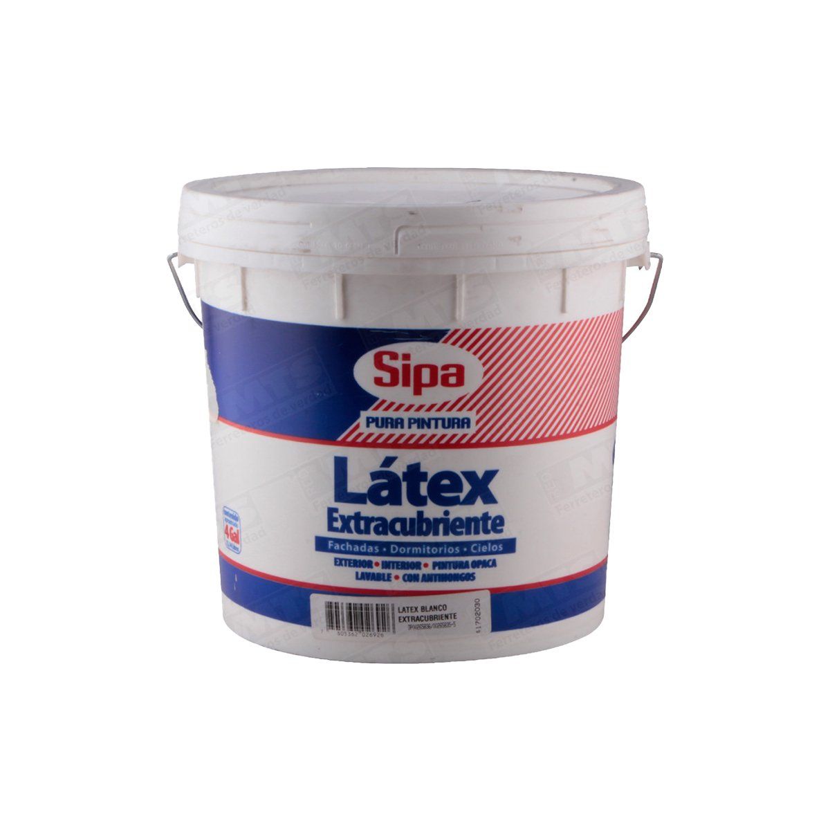 SIPA - Látex Extracubriente 1 Tineta (4gl) Blanco Sipa Mimbral