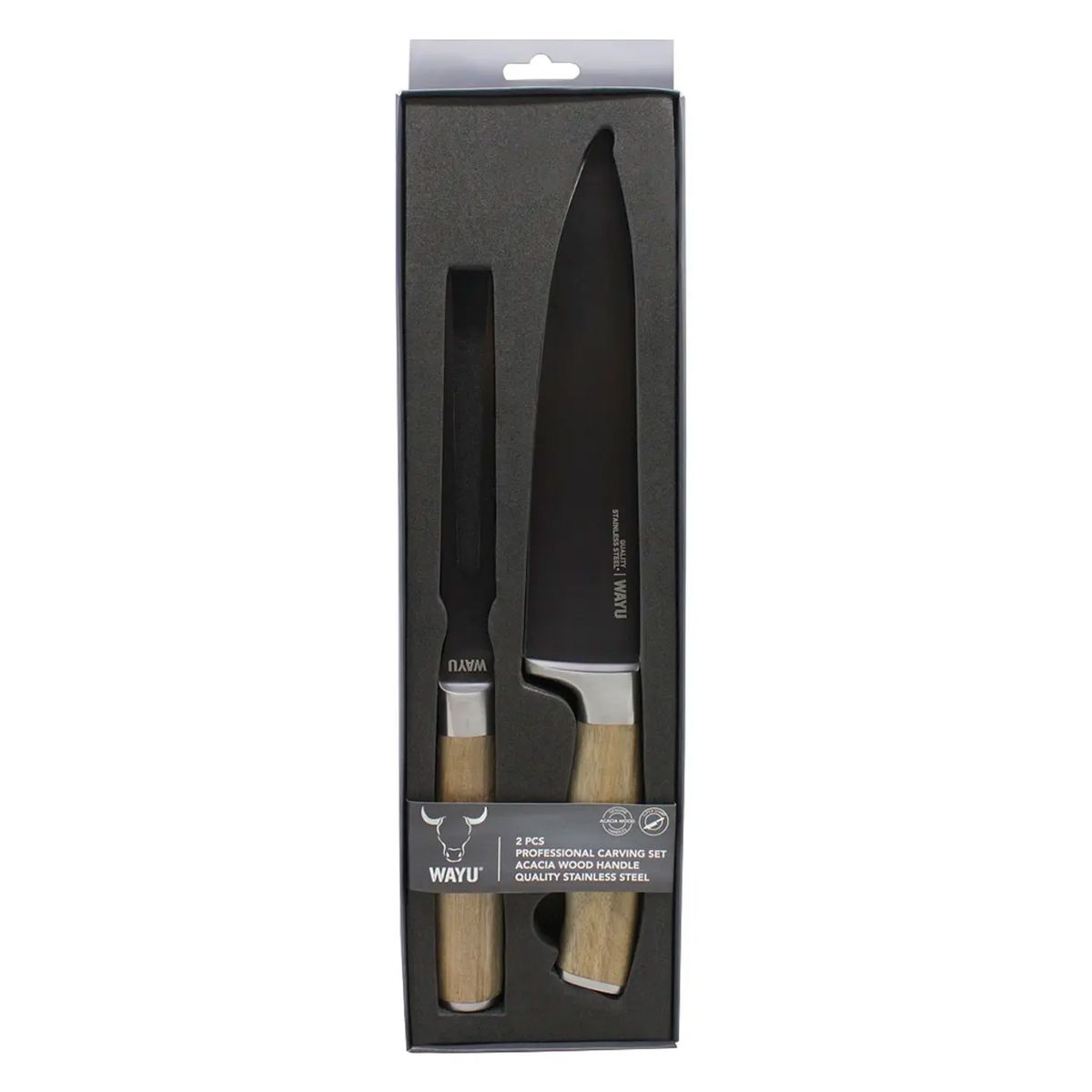 WAYU - Set Cuchillo y Tenedor Premium Parrilla - Wayu