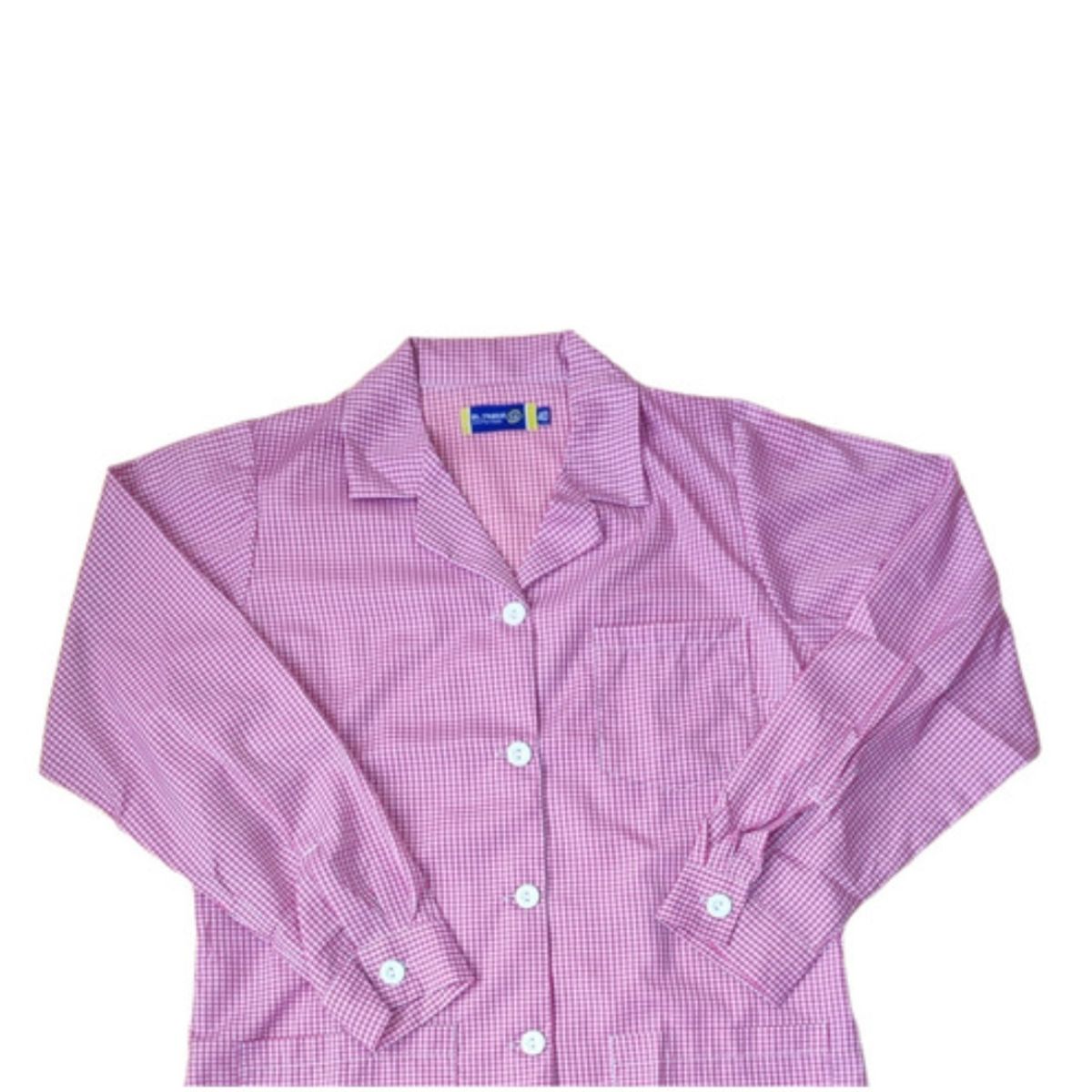 GENERICO - Delantal Cuadrille Colegio Juvenil Rosado - Tallas (38 A 50)