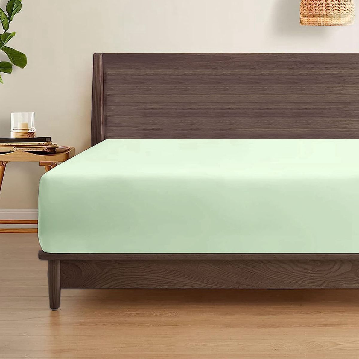 3ANGELI - Sabana Bajera Soft Ajustable 1800 Cama 2 Plazas Menta 3angeli