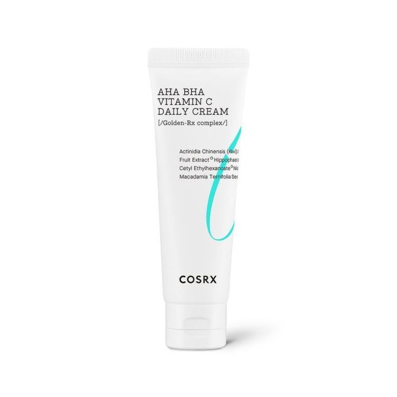 COSRX - Crema Facial Coreana Refresh AHA BHA VITAMIN C Daily Cream Antioxidante.