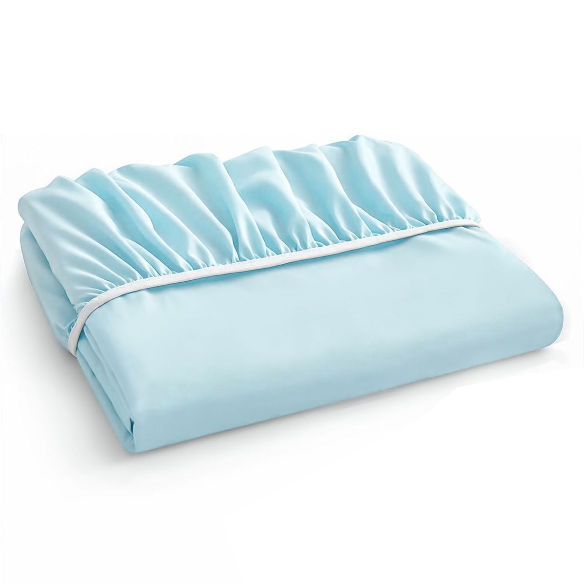 3ANGELI - Sabana Bajera Soft Ajustable 1800 Cama 2 Plazas Celeste 3angeli