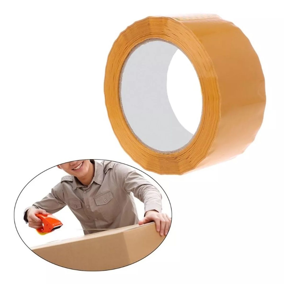 GENERICO - Pack X12 Cinta Embalaje Cinta Scoch Para Embalar 150m Huincha