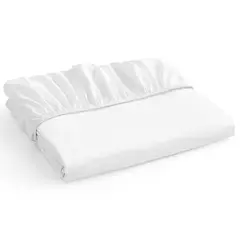3ANGELI - Sabana Bajera Soft Ajustable 1800 Cama 1 Plaza Blanca