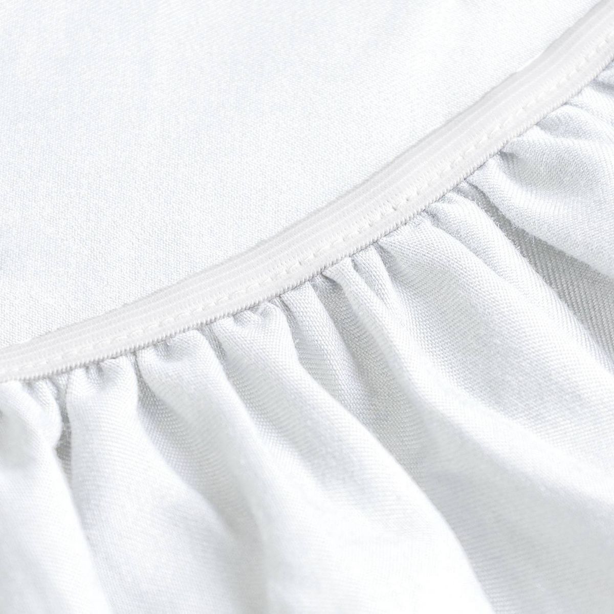 3ANGELI - Sabana Bajera Soft Ajustable 1800 Cama 1 Plaza Blanca 3angeli