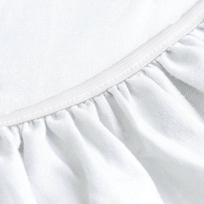 3ANGELI - Sabana Bajera Soft Ajustable 1800 Cama 1 Plaza Blanca 3angeli