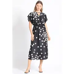 LIOLA - Vestido Midi Estampado Lunares