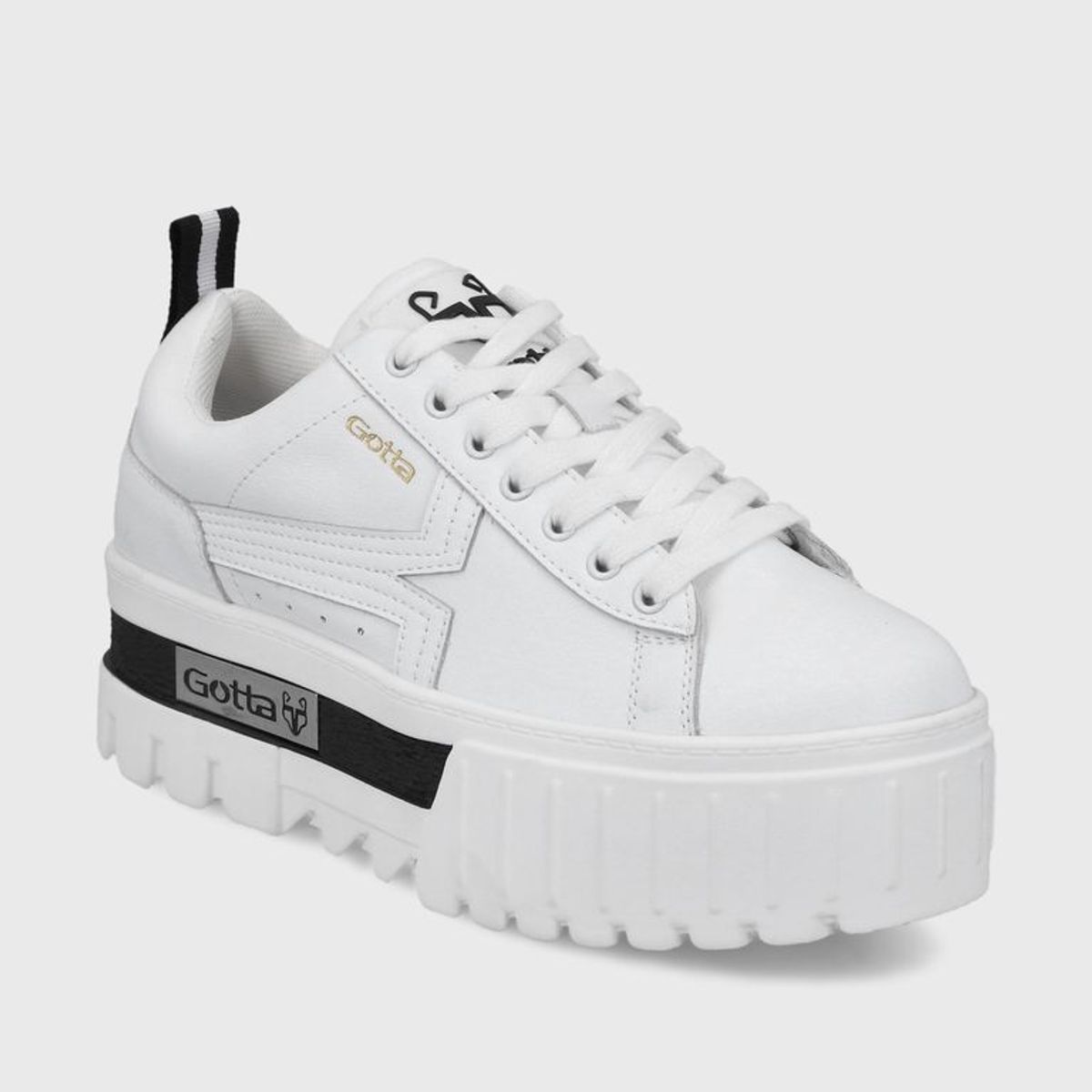 GOTTA - Zapatilla Plataforma Blanca  Mujer 23243
