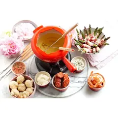LE CREUSET - Servicio De Fondue Savoyarde Cereza