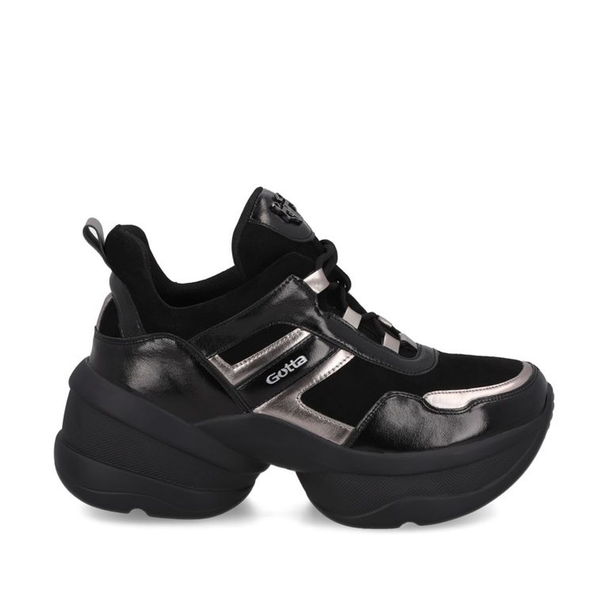 GOTTA - Zapatilla Plataforma Negra Mujer 13162