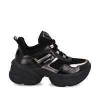 Zapatilla Mujer Plataforma Negra 13162