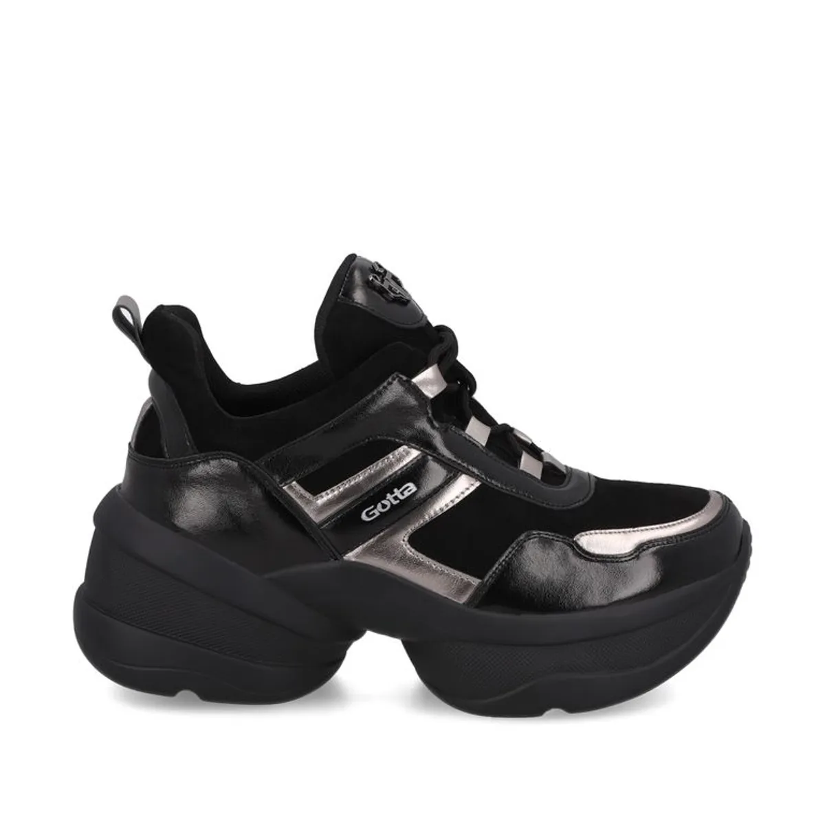 GOTTA - Zapatilla Plataforma Negra Mujer 13162