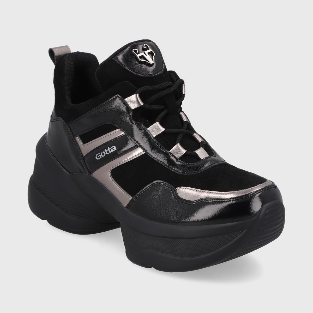 GOTTA - Zapatilla Mujer Plataforma Negra 13162