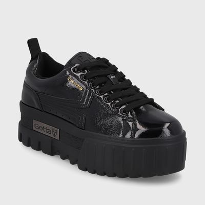 Imagen 2 del producto Zapatilla Mujer Negra Plataforma 23243