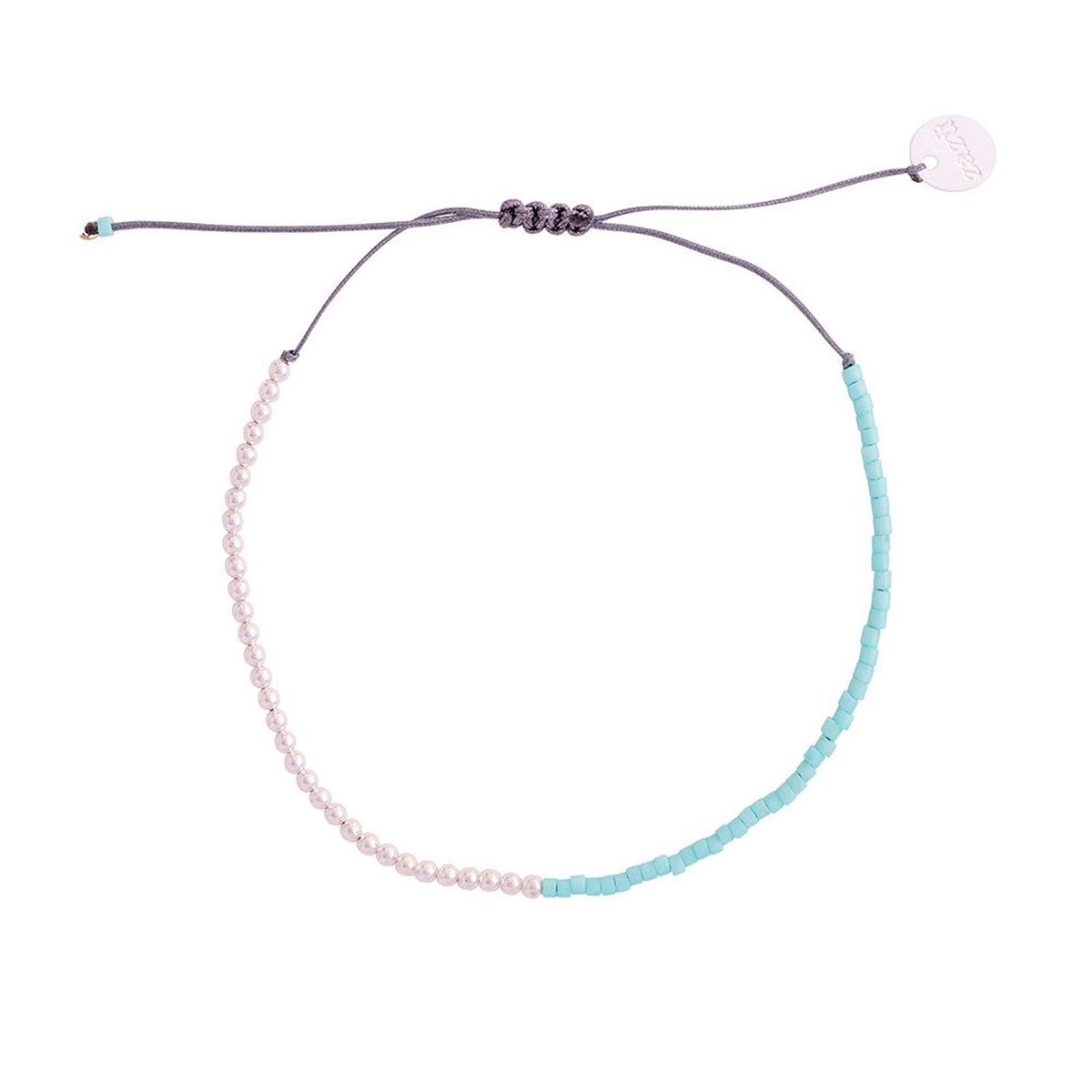 ZAZU - Pulsera Iki Agua con Mostacillas de Plata